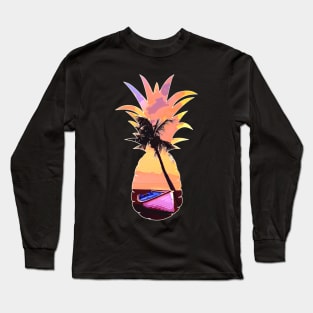 Cute Pineapple Hawaiian Long Sleeve T-Shirt